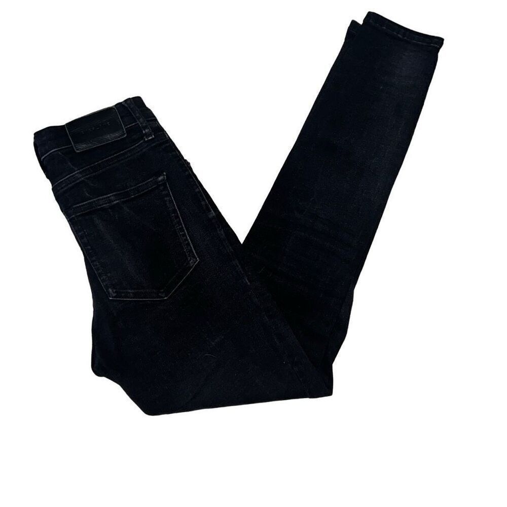 Everlane High-Rise Authentic Stretch Skinny Denim Jeans Black Sz 26 Regular